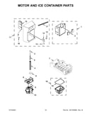 Motor and ice container parts