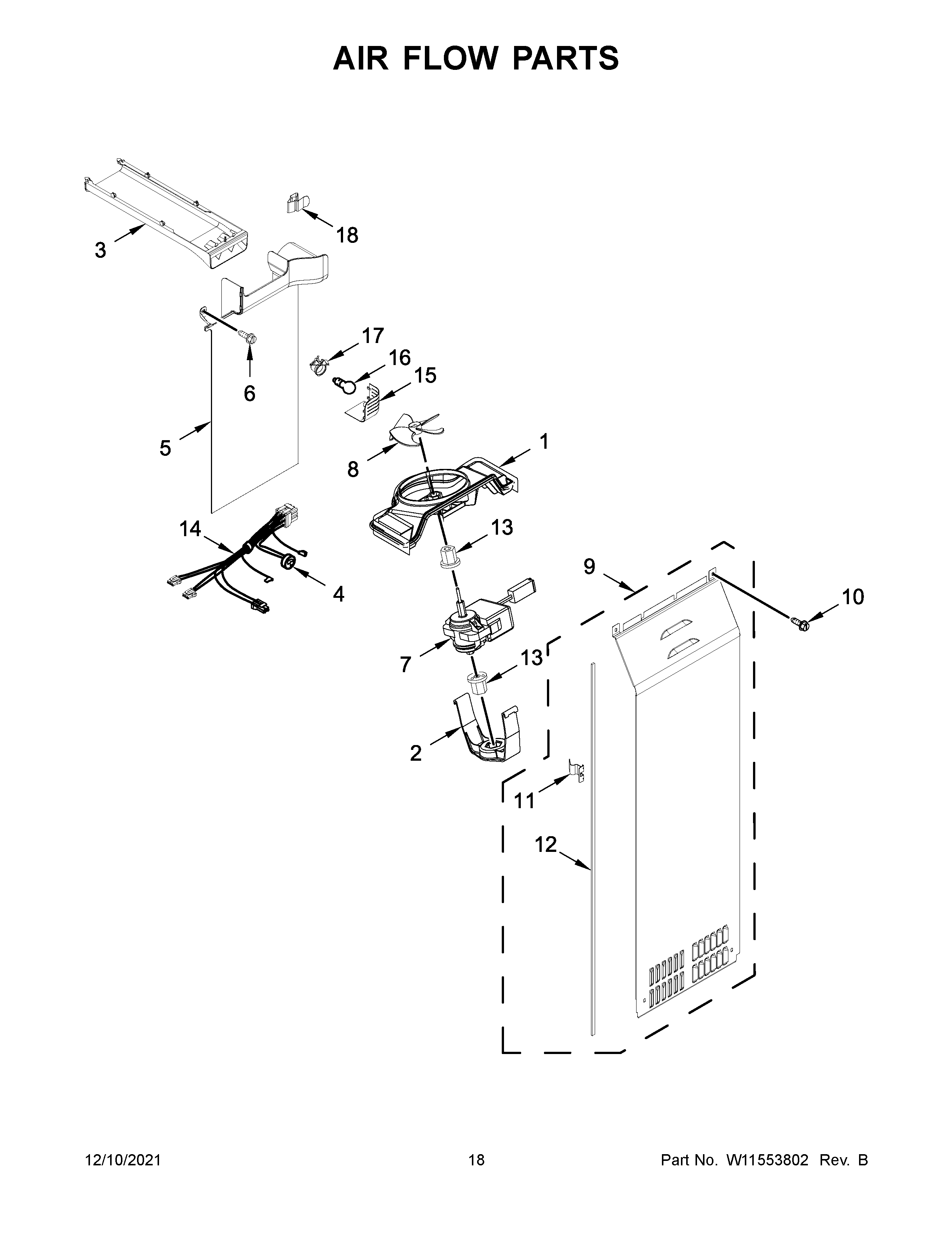 Air flow parts