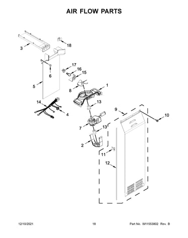 Air flow parts