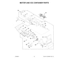 Whirlpool WRS335SDHB06 motor and ice container parts diagram