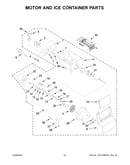 Motor and ice container parts