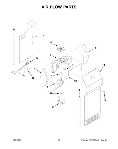 Air flow parts