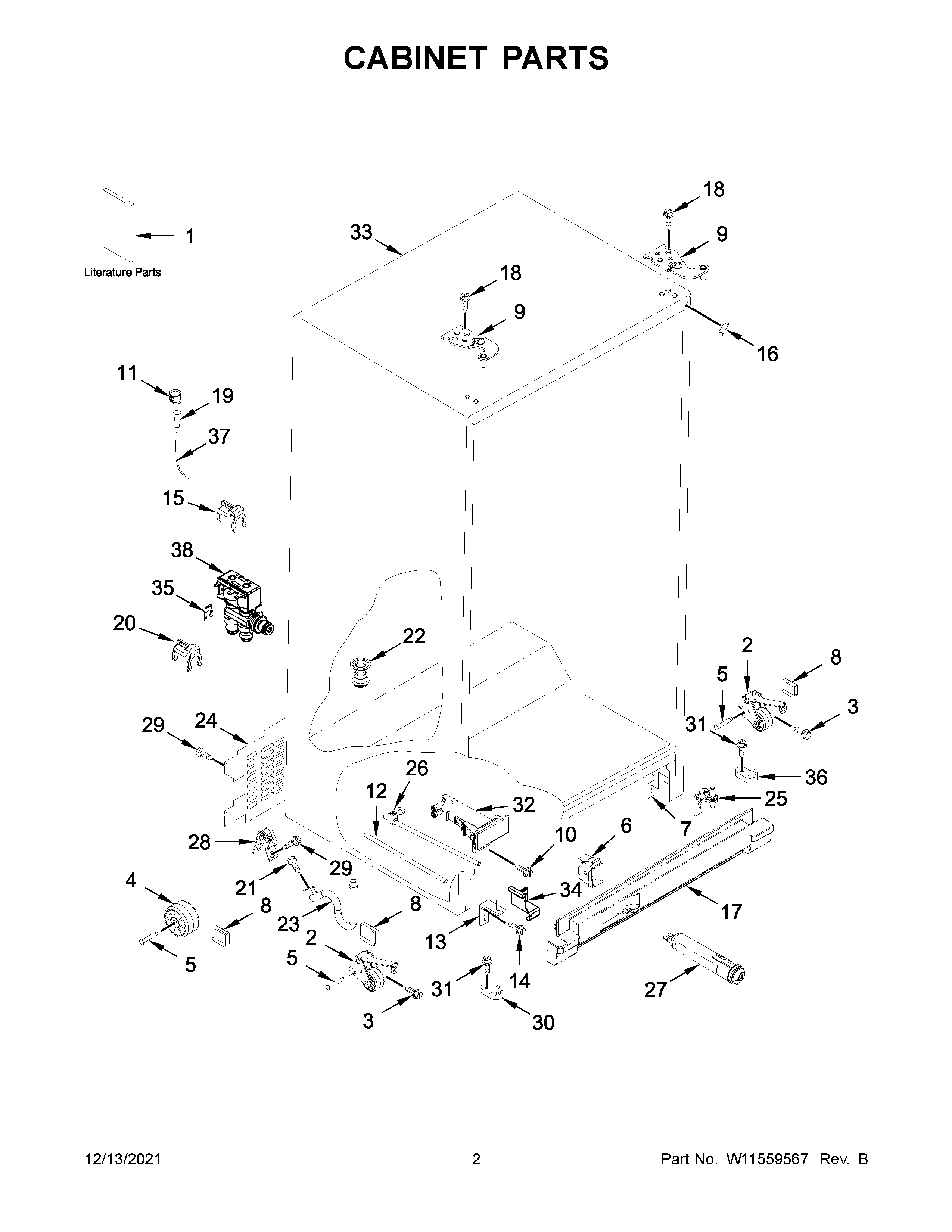 Cabinet parts