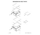 Whirlpool WRS311SDHM08 refrigerator shelf parts diagram