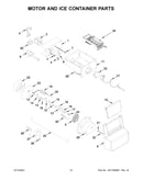 Motor and ice container parts
