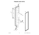 Whirlpool WRS311SDHM08 freezer door parts diagram