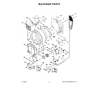 Whirlpool WED5605MW0 bulkhead parts diagram