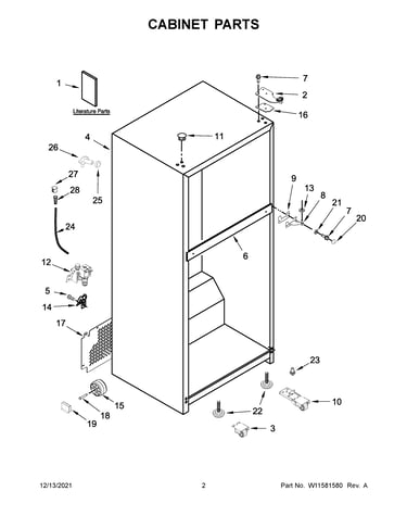 Cabinet parts