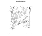 Whirlpool WGD5605MW0 bulkhead parts diagram