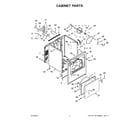 Maytag MED6200KW1 cabinet parts diagram