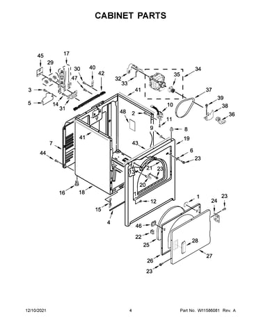 Cabinet parts