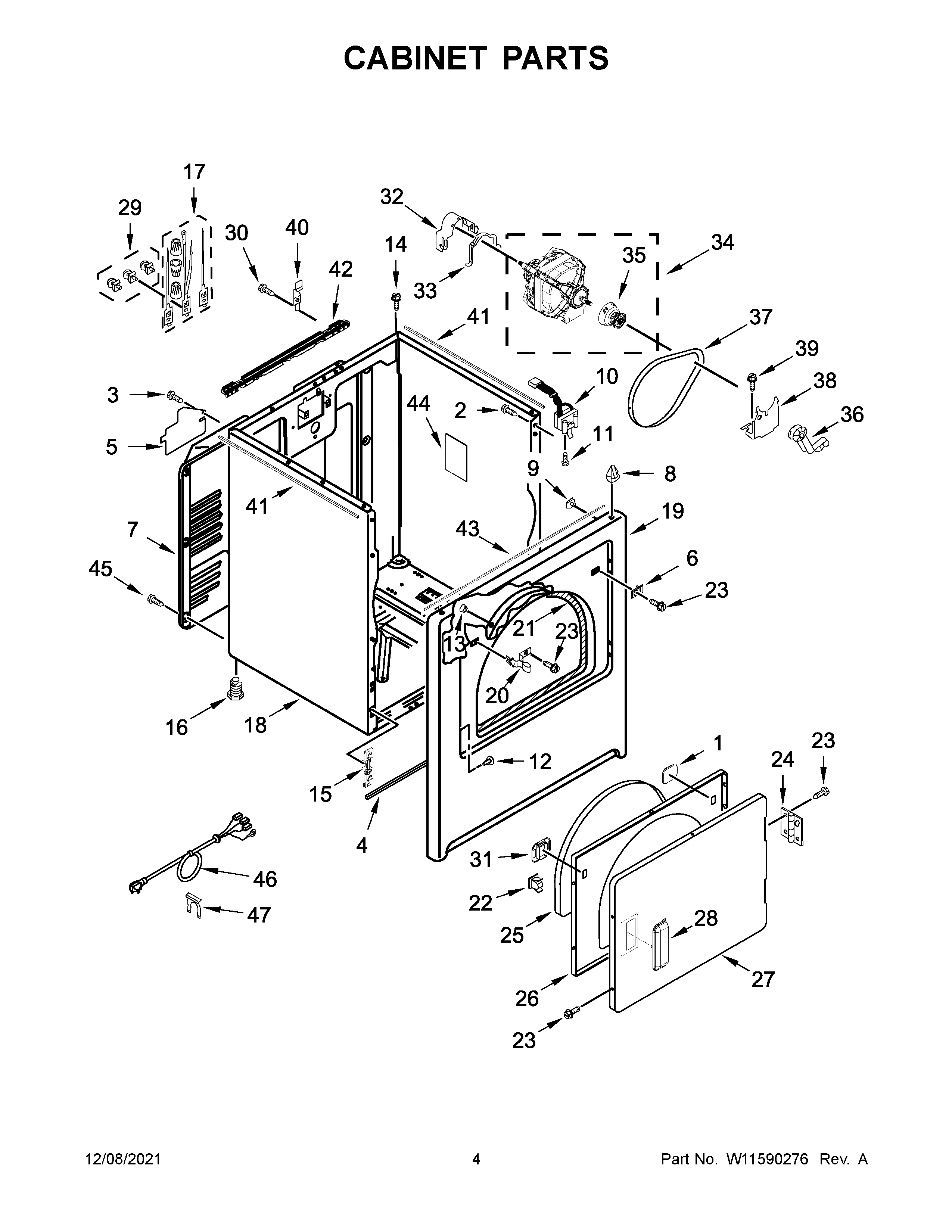Cabinet parts