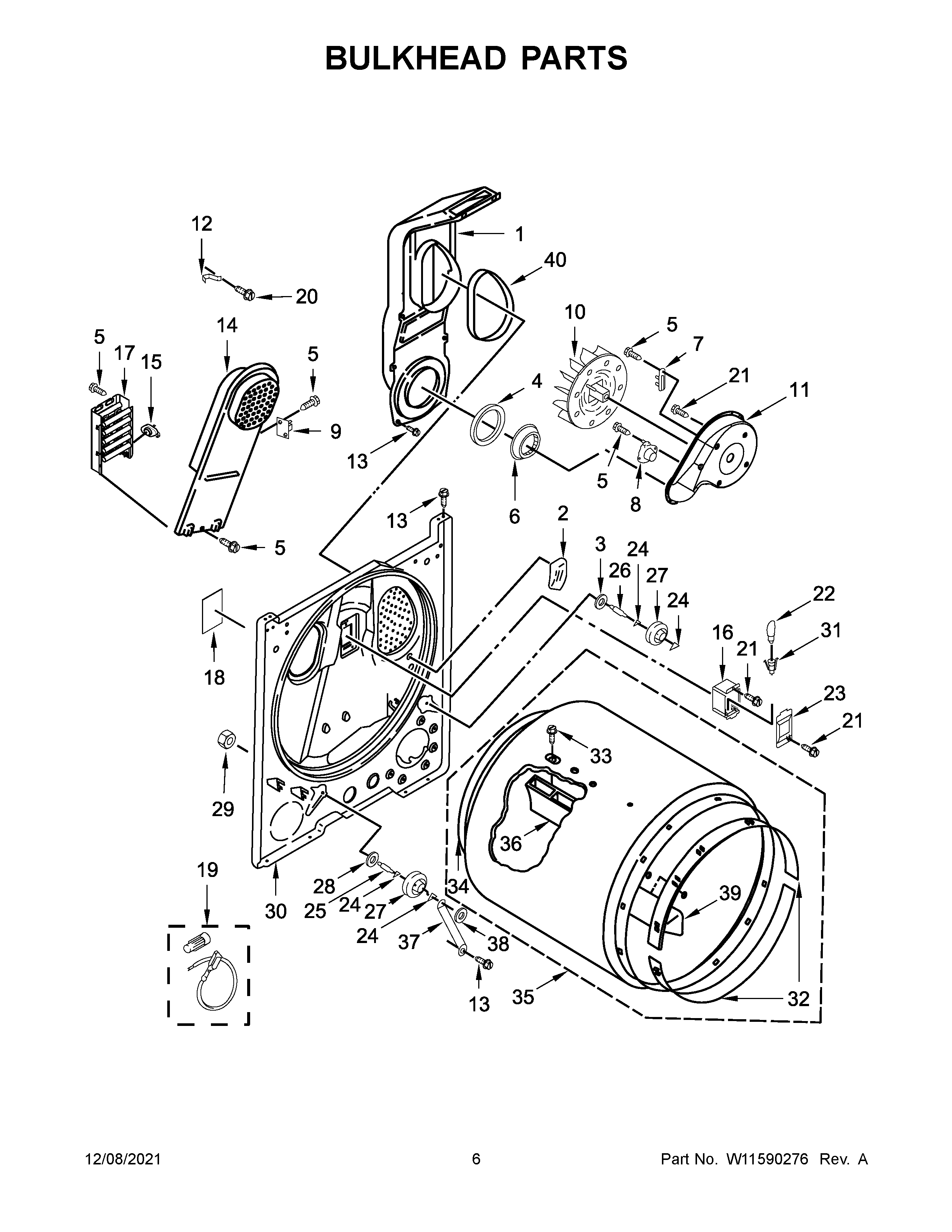 Bulkhead parts