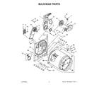 Whirlpool WED5010LW1 bulkhead parts diagram