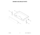 Amana AER6303MFS5 drawer and broiler parts diagram