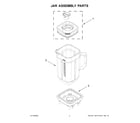 KitchenAid 5KSB4026CHY0 jar assembly parts diagram
