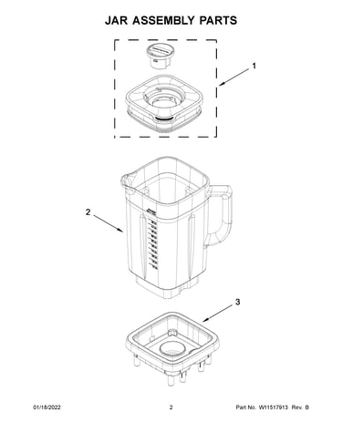 Jar assembly parts