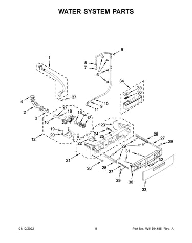 Water system parts