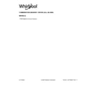 Whirlpool 8TWFC6820LC0 cover sheet diagram