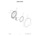 Whirlpool 8TWFC6820LC0 door parts diagram