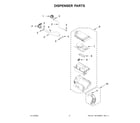 Whirlpool 8TWFC6820LC0 dispenser parts diagram