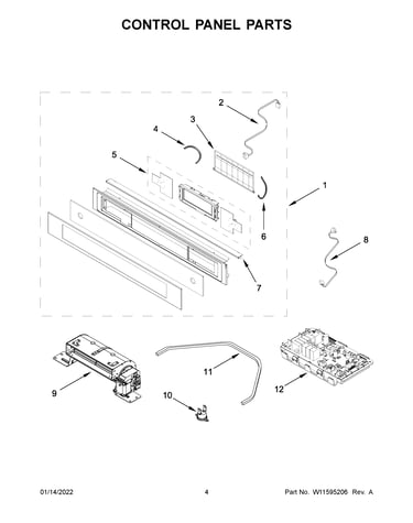 Control panel parts