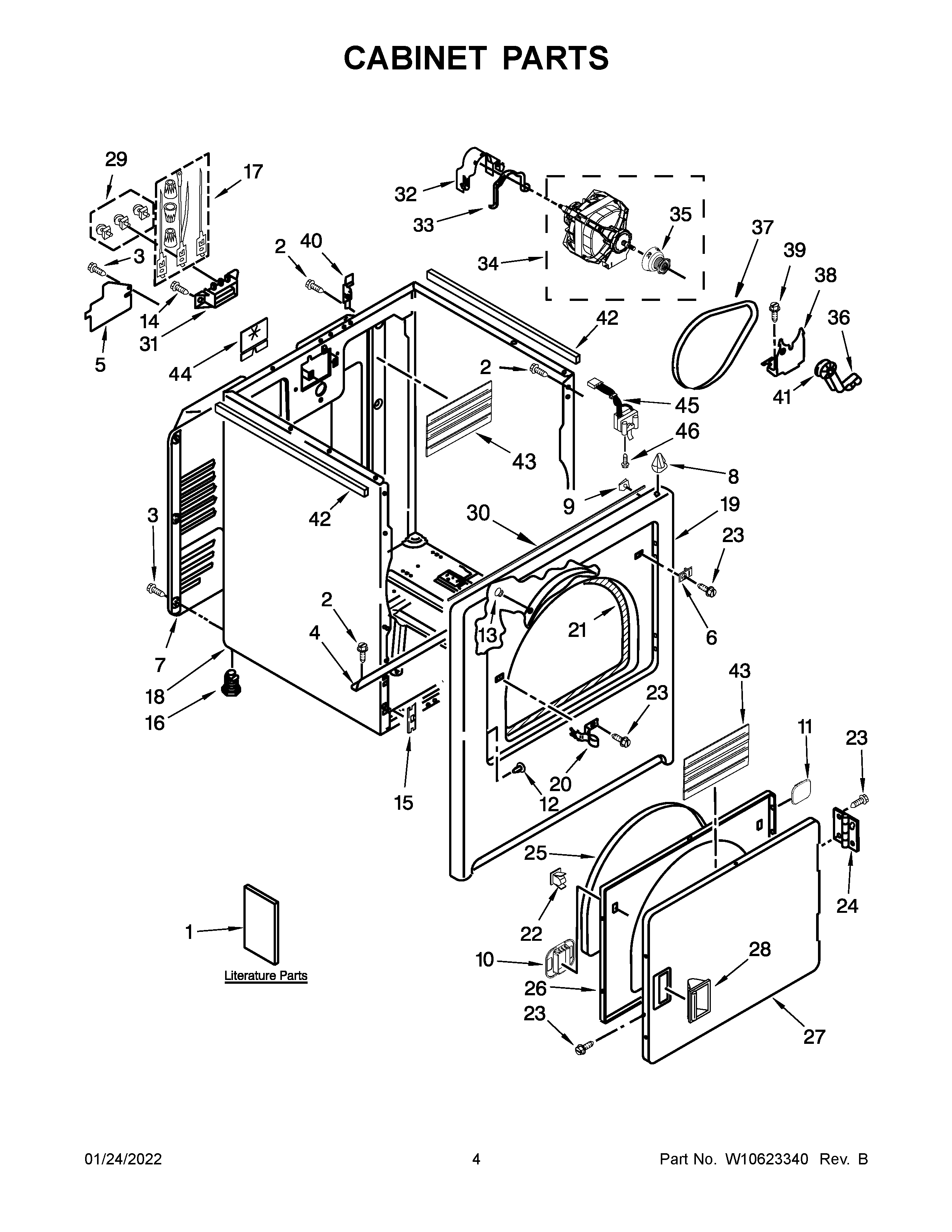 Cabinet parts