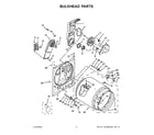 Maytag MEDC300BW0 bulkhead parts diagram