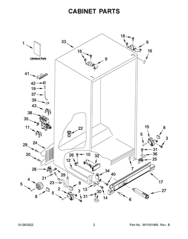 Cabinet parts