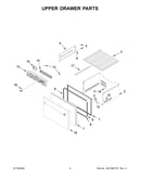 Upper drawer parts