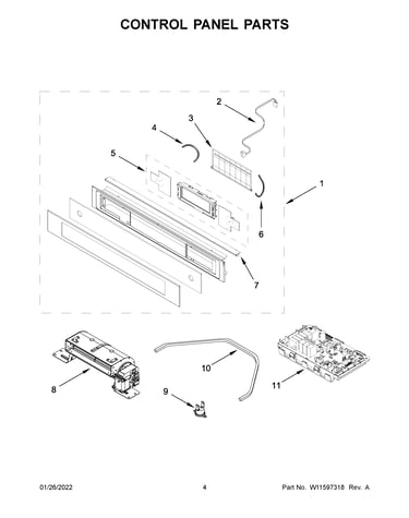 Control panel parts