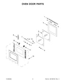 Oven door parts