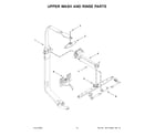 KitchenAid KDTM404EBS3 upper wash and rinse parts diagram