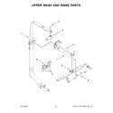 KitchenAid KDTM404EBL3 upper wash and rinse parts diagram