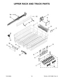 Upper rack and track parts