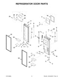 Refrigerator door parts
