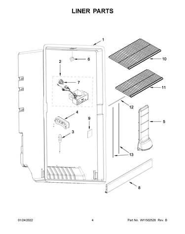 Liner parts