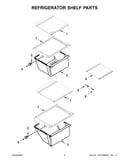 Refrigerator shelf parts