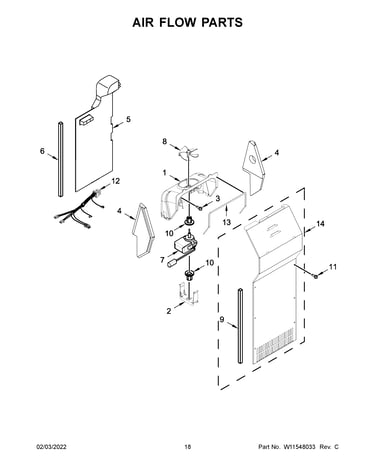 Air flow parts