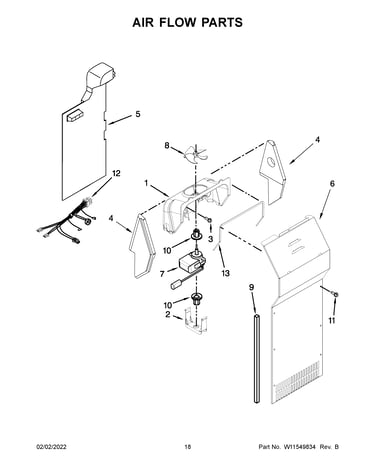 Air flow parts