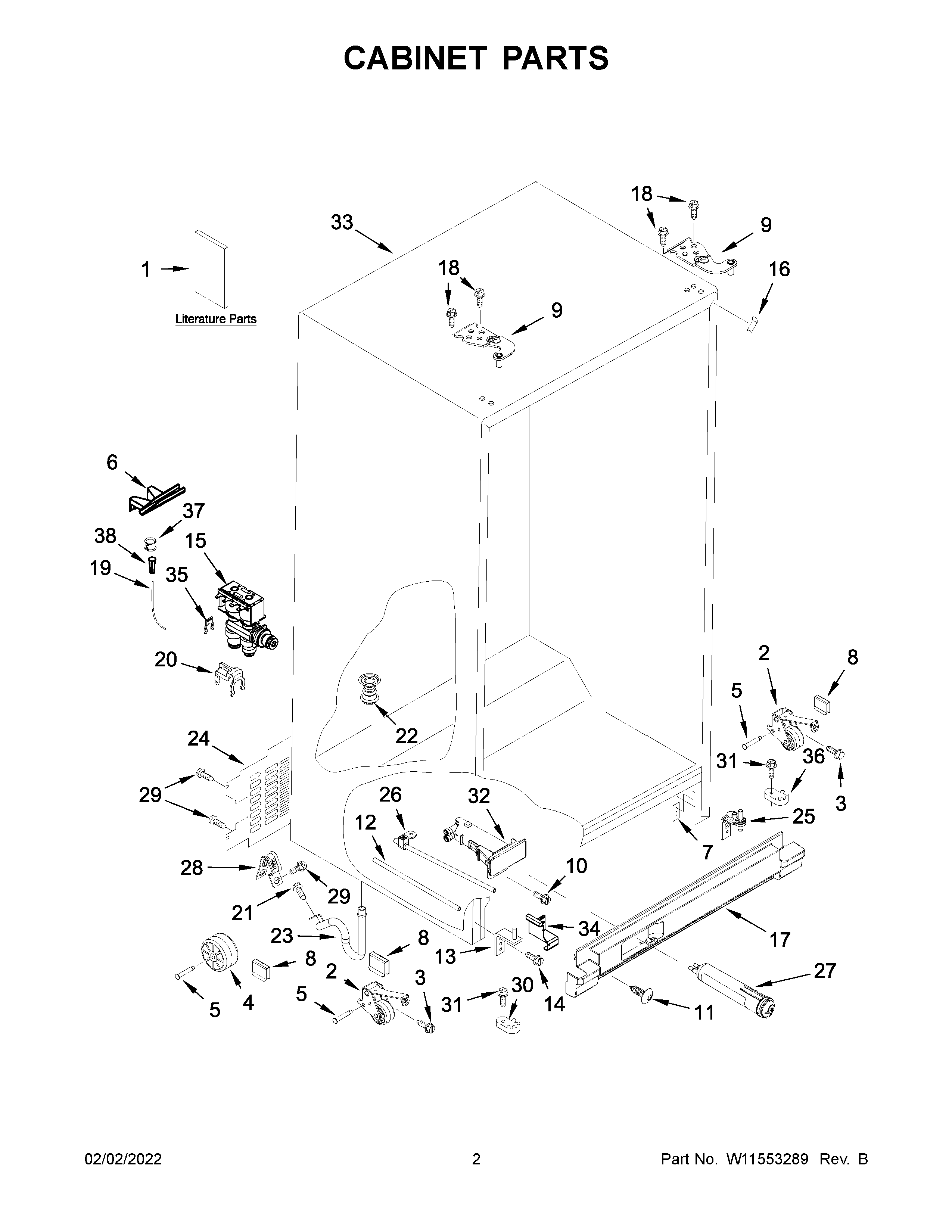 Cabinet parts