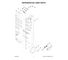Whirlpool WRS315SDHM08 refrigerator liner parts diagram