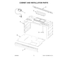 Maytag MMV4207JW0 cabinet and installation parts diagram