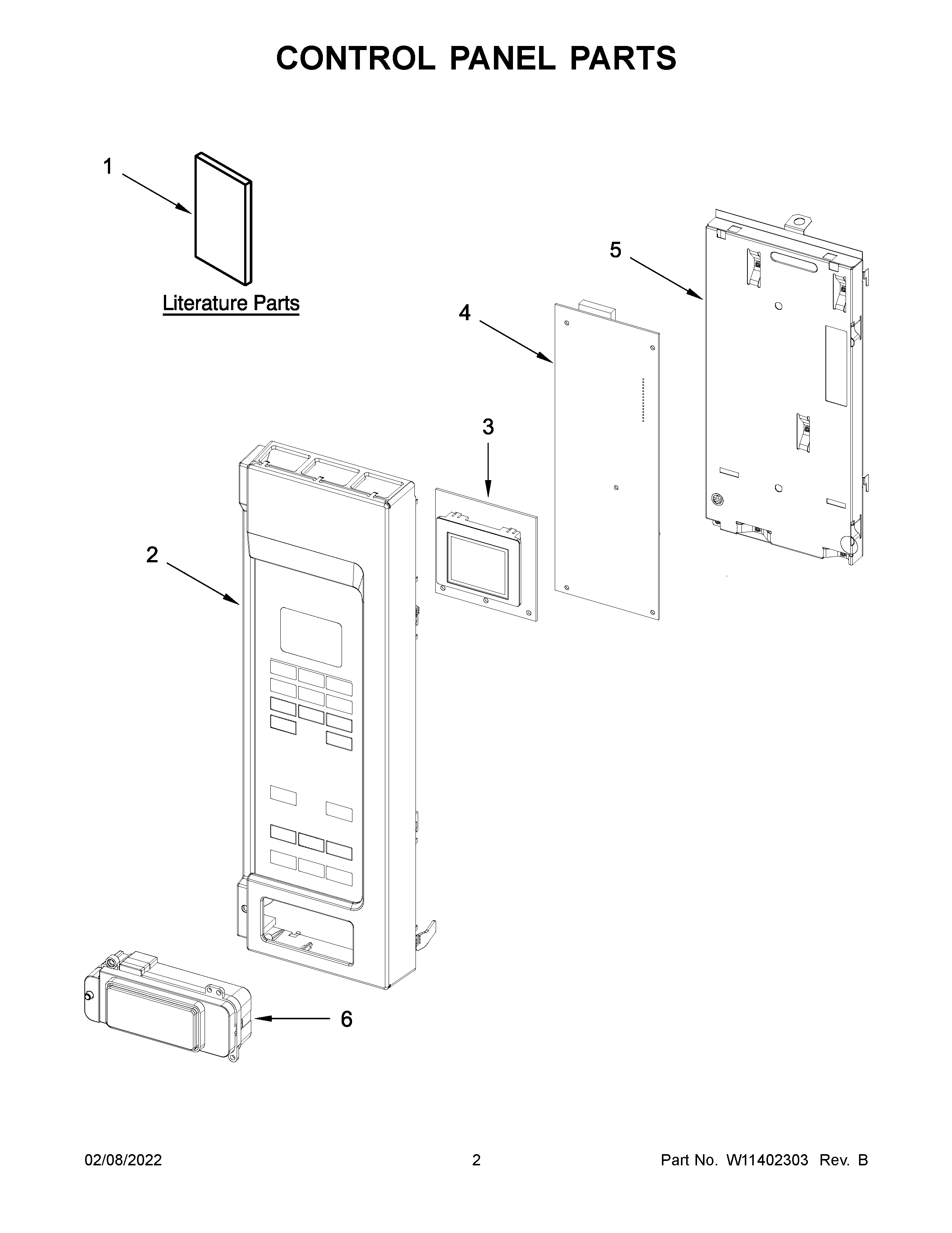 Control panel parts