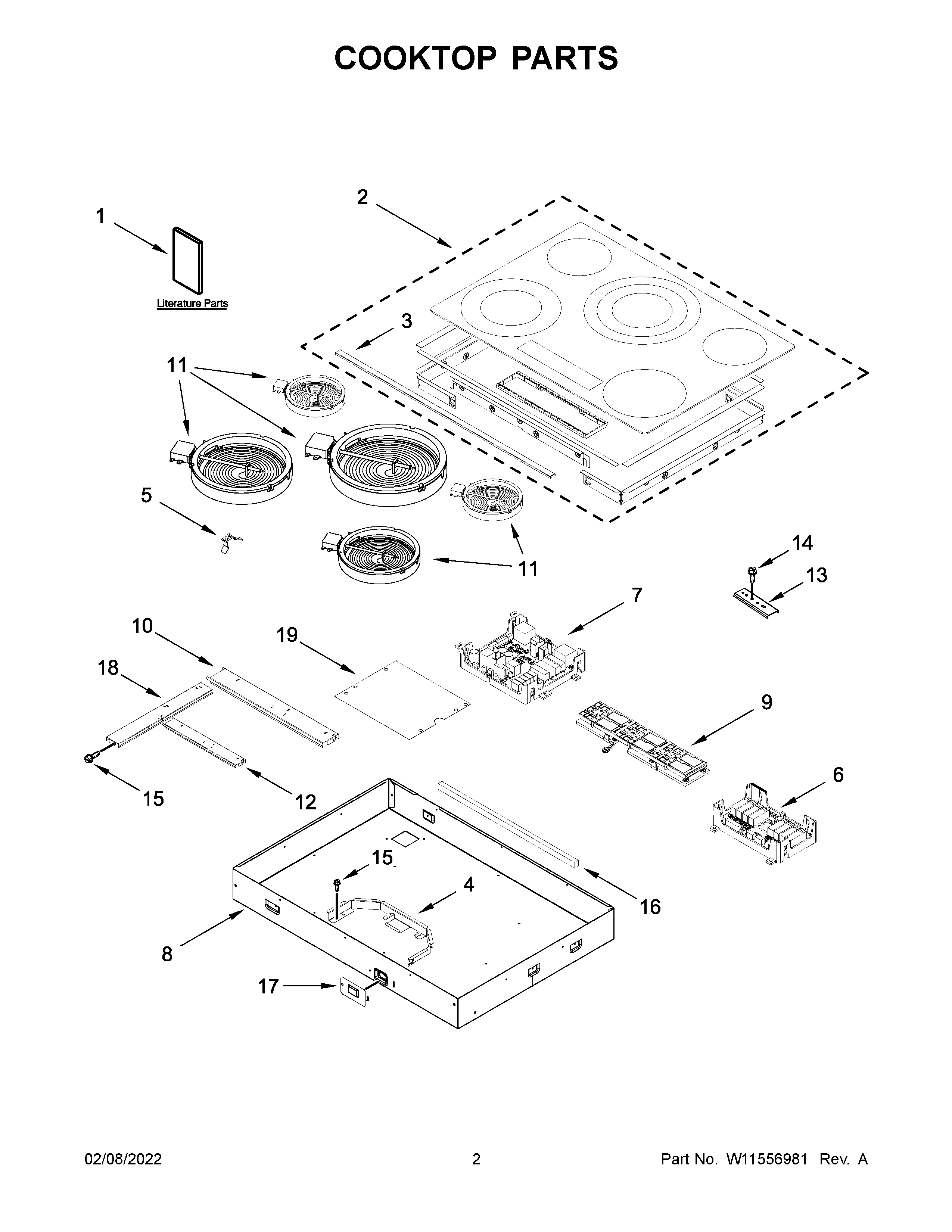 COOKTOP PARTS