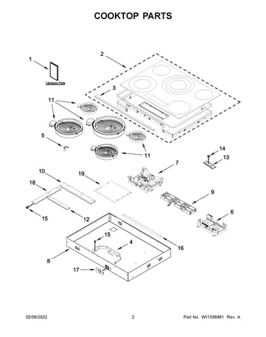 Cooktop parts