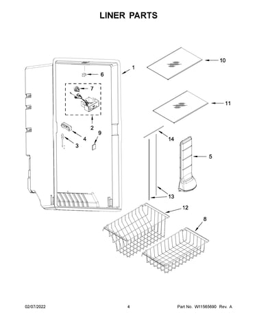 Liner parts