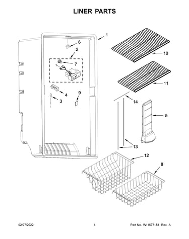Liner parts