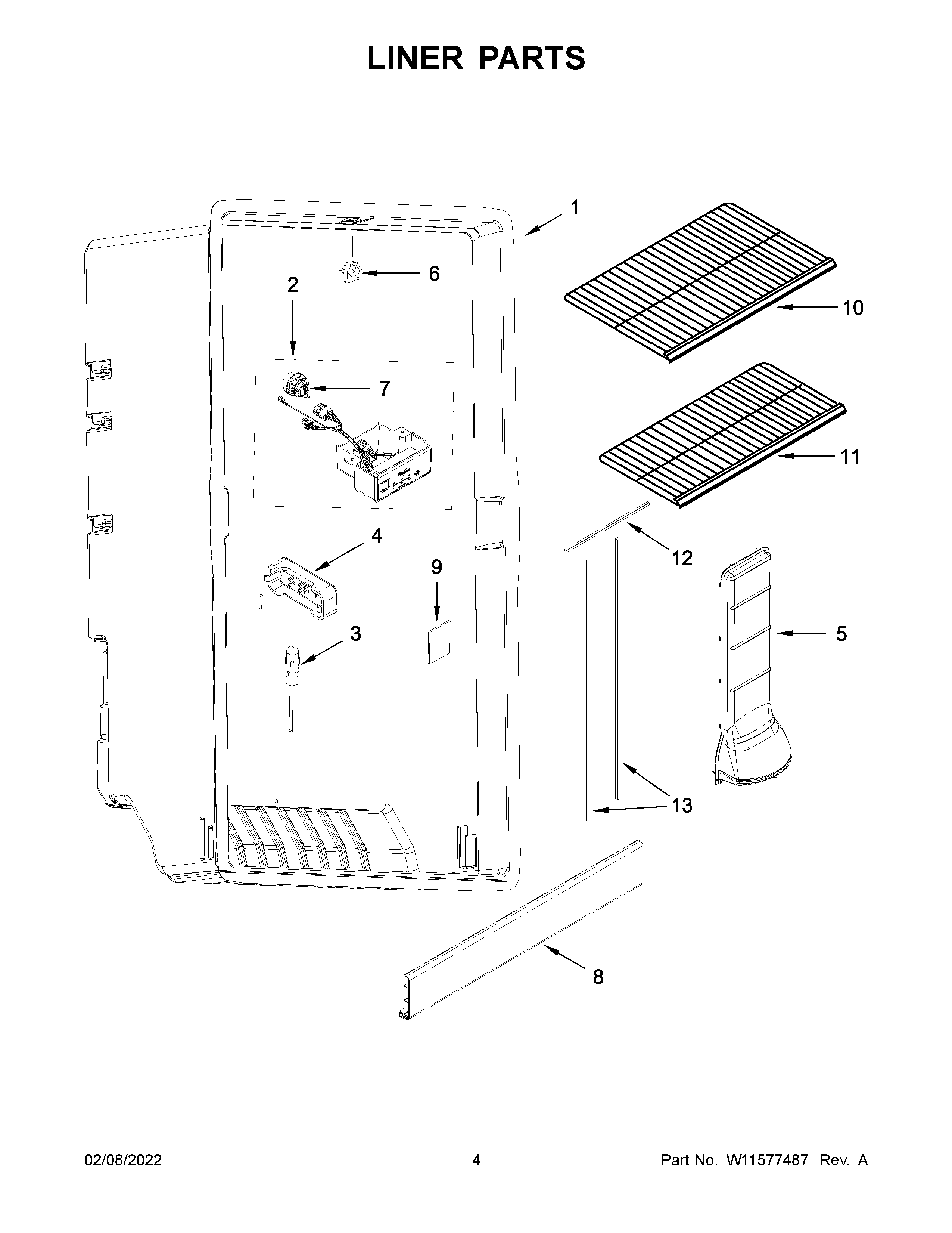Liner parts