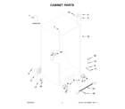 Amana AZF33X18DW06 cabinet parts diagram